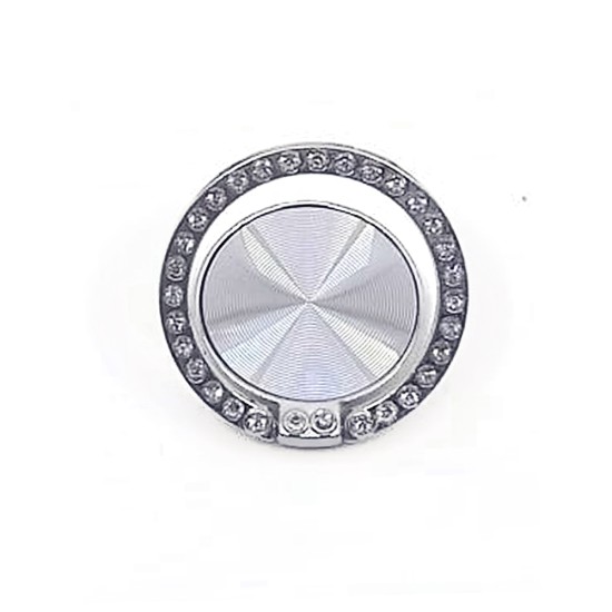 Ring Bracket for All Smartphones 360° Rotation Silver